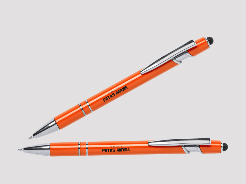 Bolígrafo táctil naranja