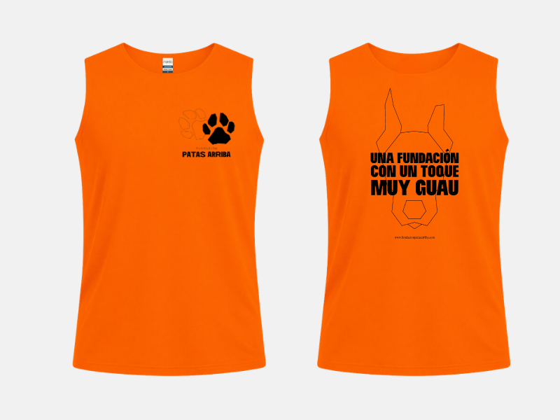 Camiseta de tirantes naranja