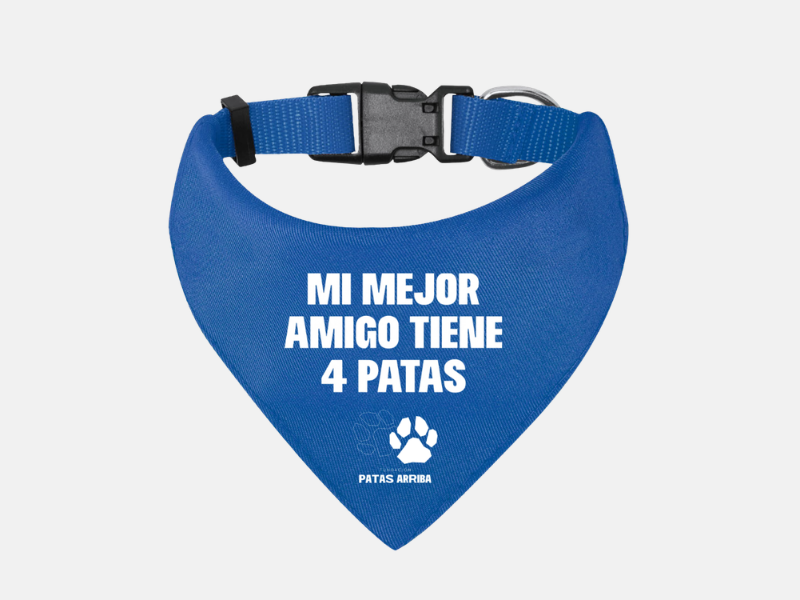 Pañuelo para peludos azul